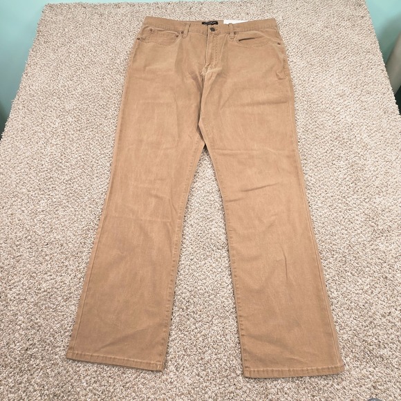 Lucky Brand Other - NWT Lucky Brand 223 Canvas Pants Mens 36X32 Ermine Straight Leg Stretch 5 Pocket